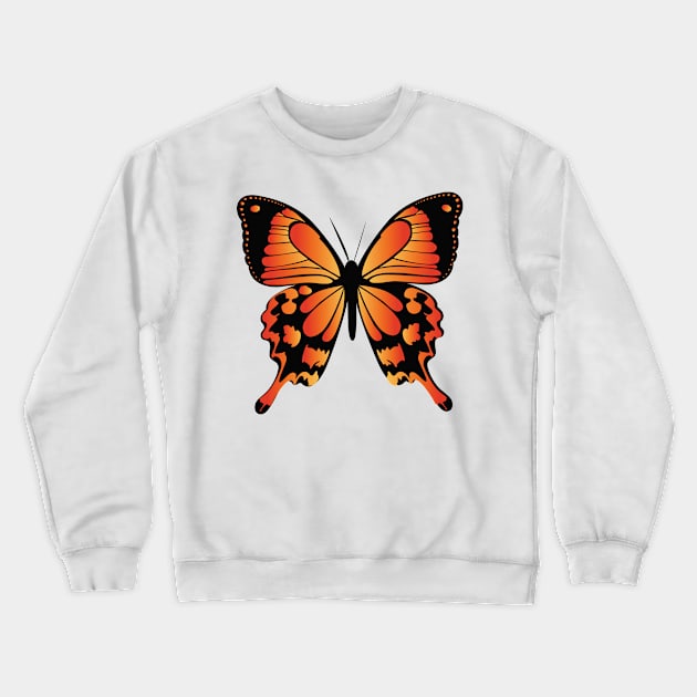 Cute Monarch Butterfly Crewneck Sweatshirt by Pet & Nature Lovers